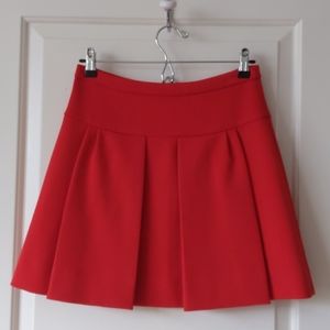 Bright red J Crew skirt